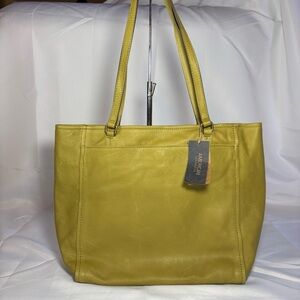 American Leather Company Green Smooth Leather Tote Bag